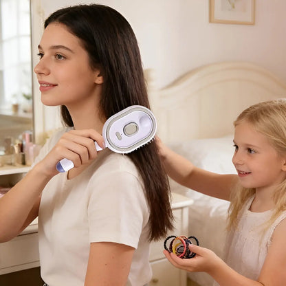 Steam Brush | Rechargeable Detangling Tool with Oil