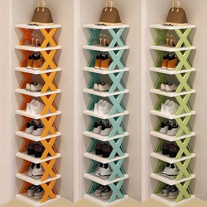 X-Shaped Shoe Rack
