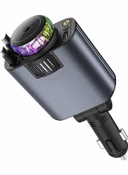 5-in-1 Smart Car Charging Hub with Starry Night Projector
