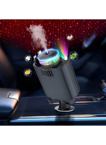 5-in-1 Smart Car Charging Hub with Starry Night Projector