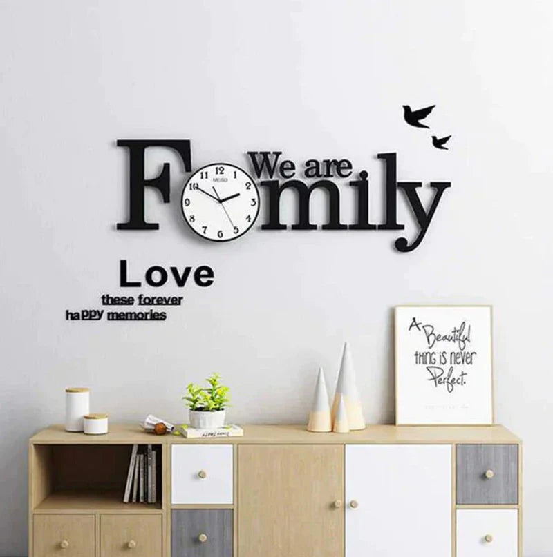 Family Wall Clock Modern Design